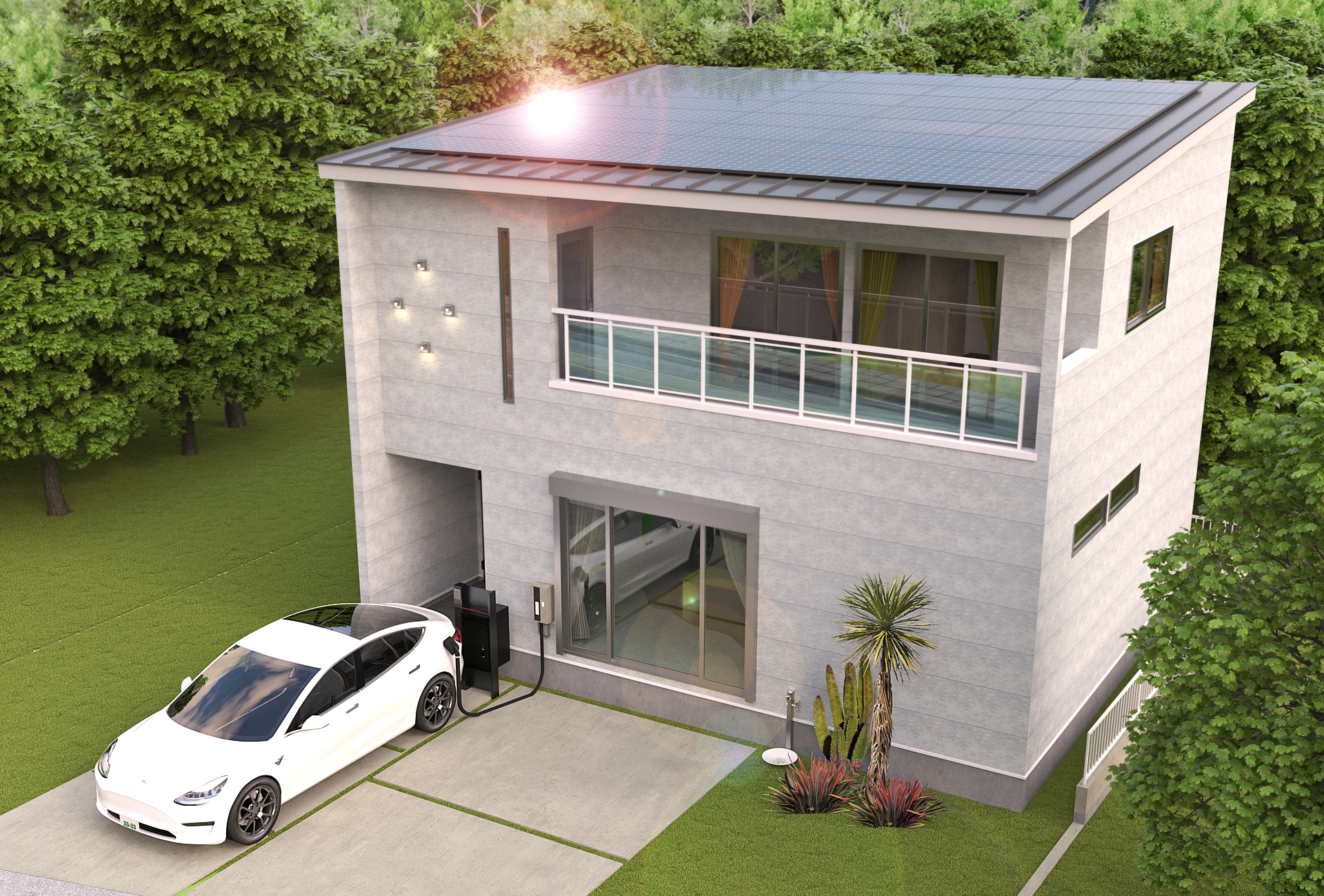 LCCM住宅のエネルギー収支とCO2収支